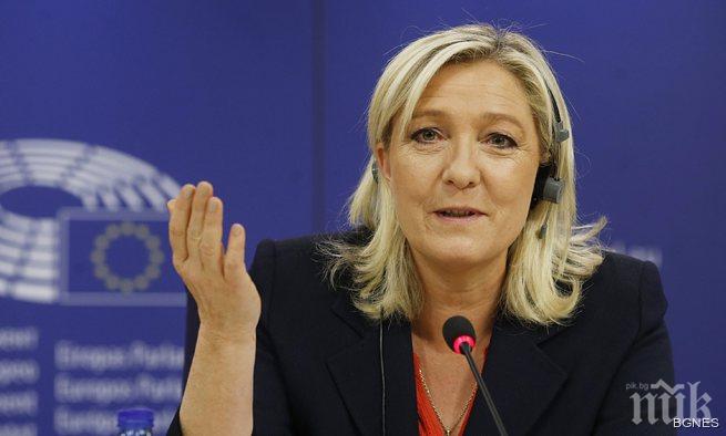 Марин льо Пен аплодира Гърция