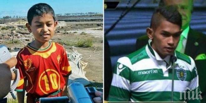 Оцелял в цунами тръгна по стъпките на Кристиано Роналдо