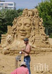 уникален шоу спектакъл започна пясъчният фестивал бургас снимки