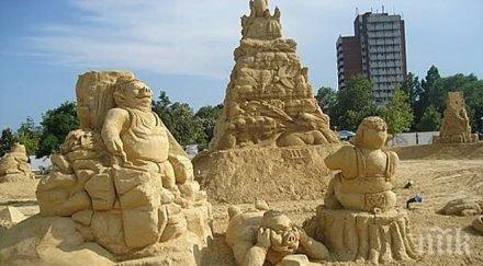 каубои индианци бедуини посрещнаха първите гости пясъчния град бургас