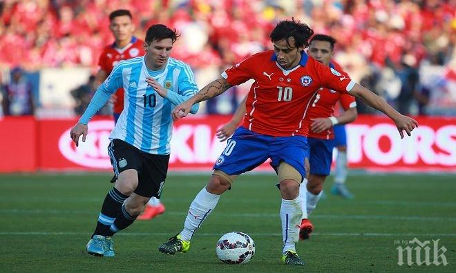 Чили пренаписа историята на Копа Америка, сълзите отново са за Меси и Аржентина! (снимки)