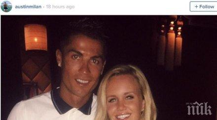 роналдо култов жест блондинка снимка