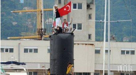 турски капитан отрече имало инцидент подводница пристанище варна