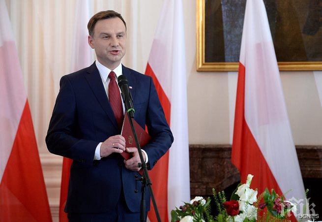 Новият полски президент ще бъде твърд към Русия
