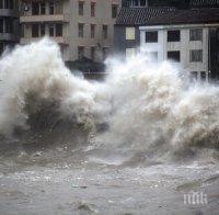 Тайфунът Чан-хом помете източното крайбрежие на Китай