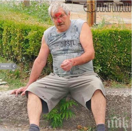 Пиян вилня в Спешния център в Бургас (снимки)