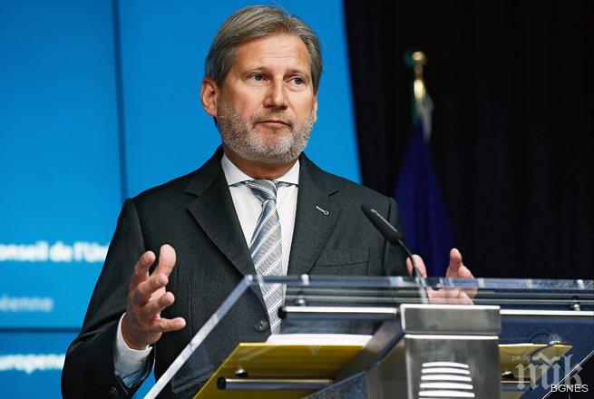 Йоханес Хан ще е в Скопие във вторник