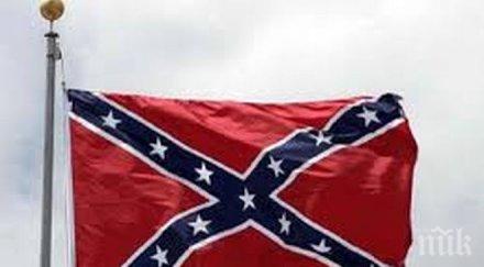 флорида проведе автопробег защита флага конфедерацията