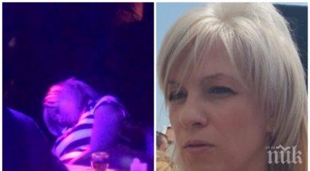 срам зам министърка засечена спи бар снимка