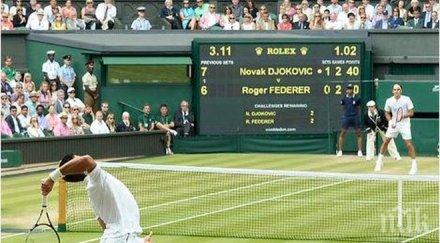 дъжд прекъсна мача ноле федерер