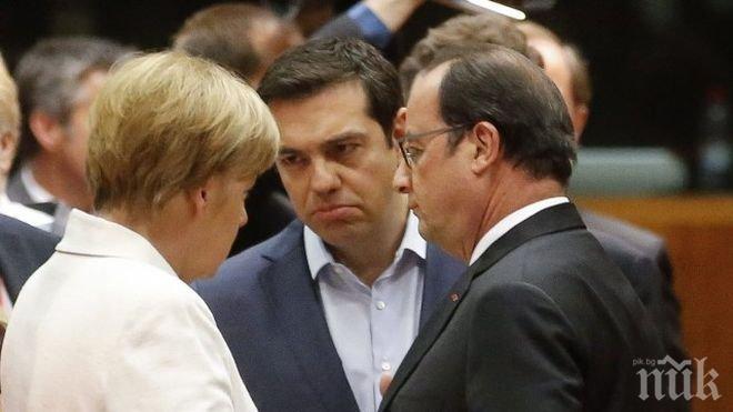 Ципрас, Меркел, Оланд и Туск с нова среща по време на почивката в Брюксел