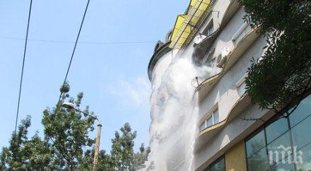 пожар евакуира жилищен блок центъра русе