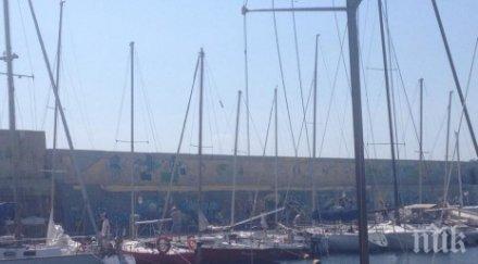 силният вятър затвори пристанище варна