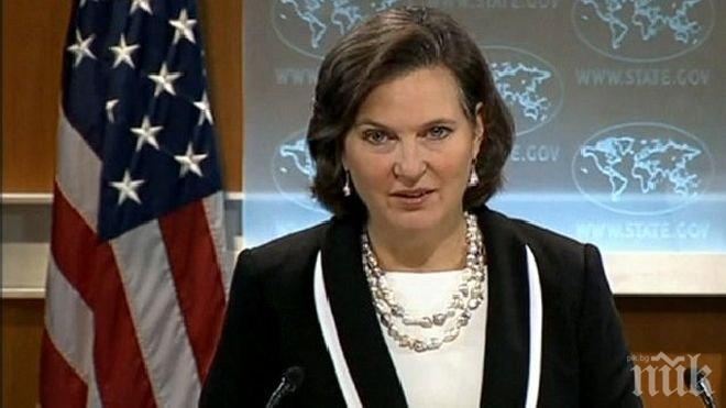 Виктория Нуланд на посещение в Киев