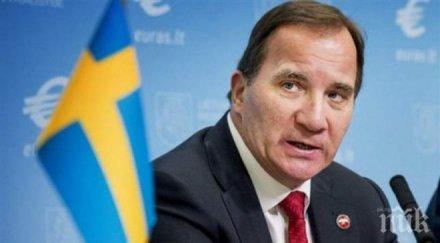 шведският премиер приет спешност болница