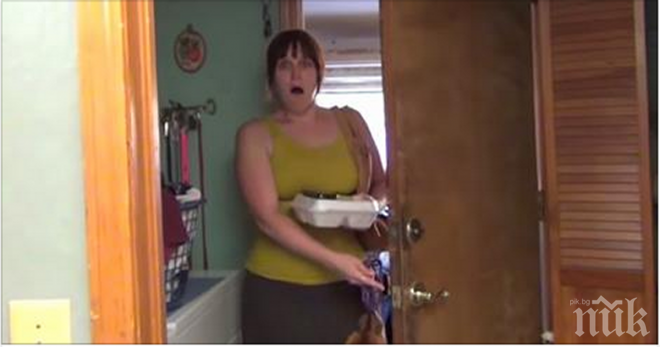 Тя се прибира от разходка в един обикновен ден, а нещо невероятно я чакаше зад вратата