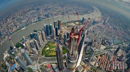 шанхайската кула втората височина сграда света почти готова