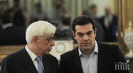 новите гръцки министри положиха клетва