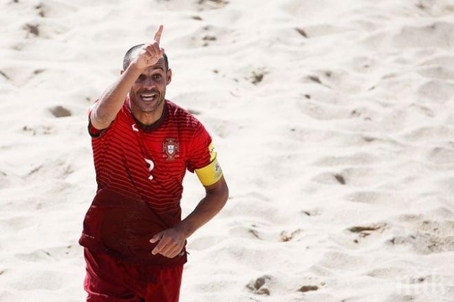 Звезда в плажния футбол напомни за легендарен гол на Зидан (видео)