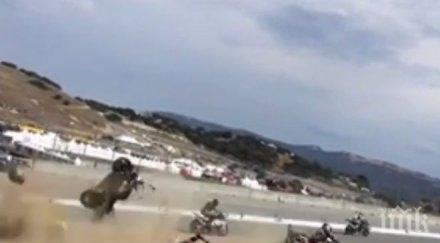 двама мотористи загинаха зверска катастрофа видео