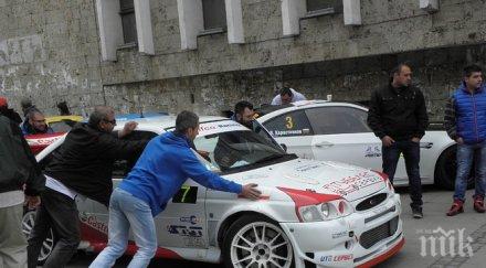 български екипаж подиума рали българия