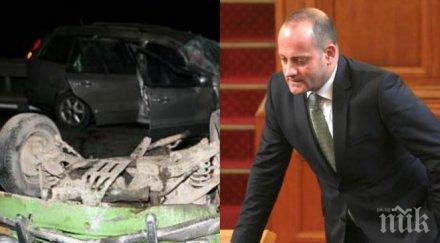 магистрала българия жигулата радан катастрофира тежко остана един изход