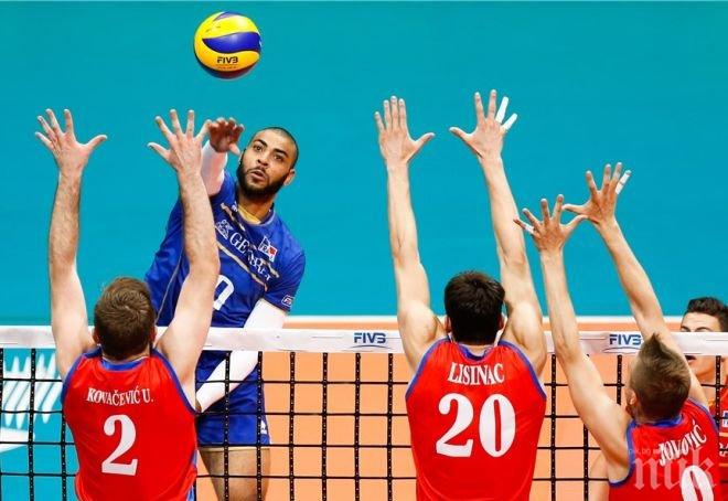 За първи път! Франция размаза Сърбия и спечели Световната лига по волейбол!