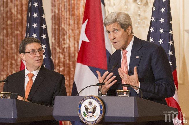 Пресконференция на Кери и Родригес във Вашингтон