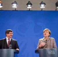 Меркел призова Давутоглу да спазва примирието с кюрдите