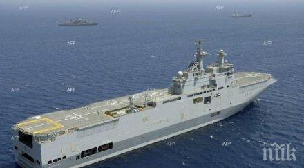 руски експерти свалят комуникационното оборудване корабите мистрал