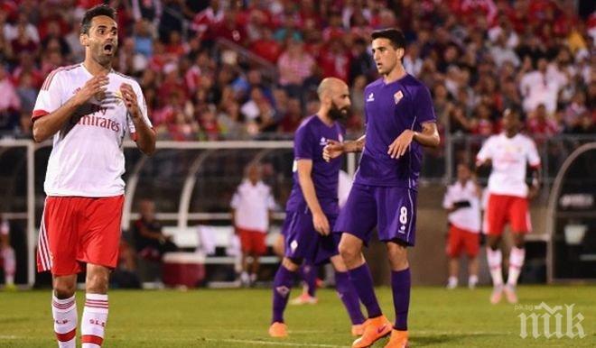 Фиорентина излъга Бенфика след дузпи (видео)