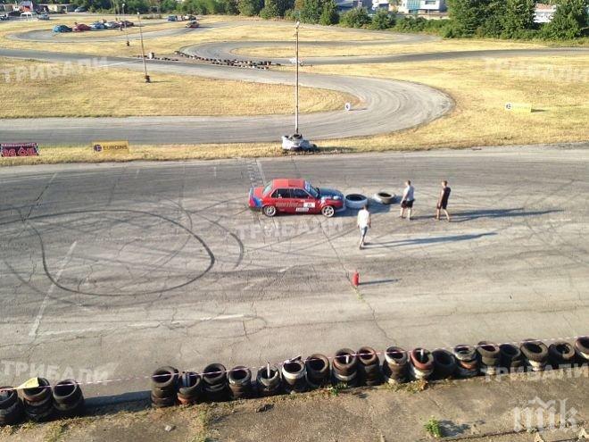 Ексклузивно! Жесток инцидент! Зам.-кметът на Видин се удари на дрифта във Враца (видео)