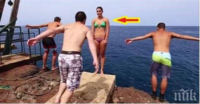 Той се втурва право в това момиче. Какво се случи след това? Тези хора са страхотни!