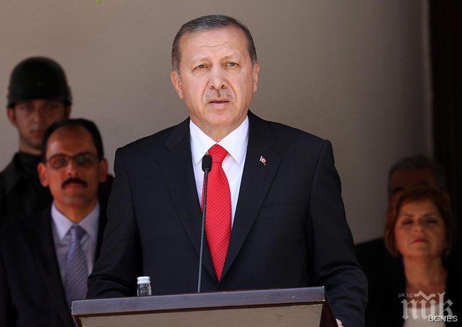 Ердоган: Невъзможно е да продължим мирният процес с кюрдските бойци