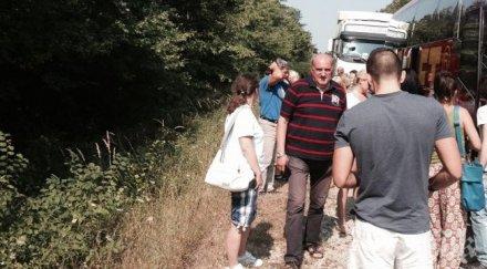 аварирал тир затрудни движението великотърновско