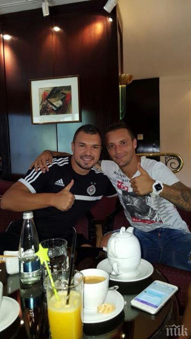 Орлин Старокин надъхва Валери Божинов преди мач от Шампионска лига