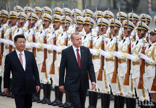 Ердоган пристигна на официално посещение в Китай