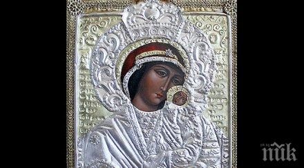 чудотворната икона пресвета богородица пристигна бургас