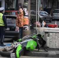 39-годишен без книжка потроши мотора си и влезе в болница