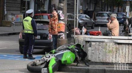 годишен без книжка потроши мотора влезе болница