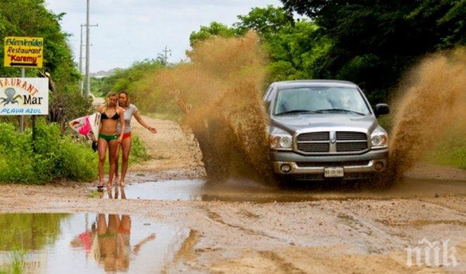 Снимки, направени секунда преди неизбежното да се случи...