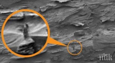 мистерия заснеха фигура жена марс