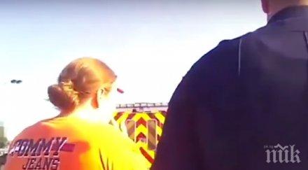 майка забрави детето кола почти градуса температура видео