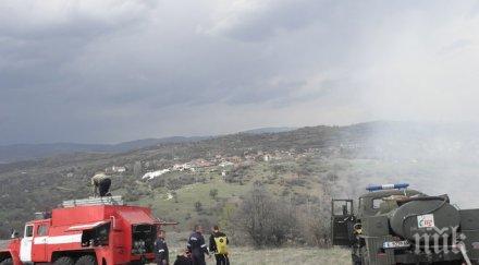 пожарът ямболско обхвана няколко необитаеми къщи