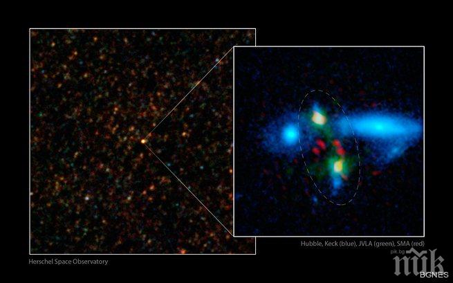 Откриха галактика на 13,1 милиарда светлинни години от нас