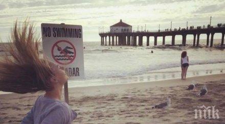 шарапова добре плувам вея косата снимка