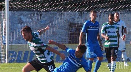 левски първа победа първенството героична битка тича