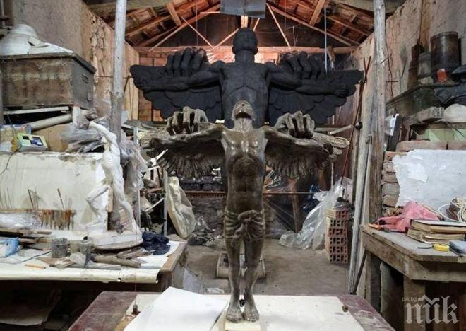 Откраднаха двутонна скулптура в Италия