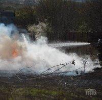 200 бали фураж горяха при пожар в Тервелско