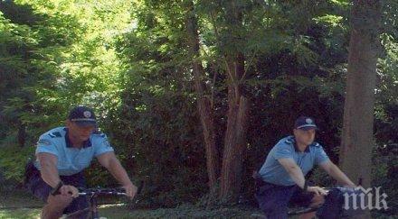 велопатрули охраняват борисовата градина южния парк столицата